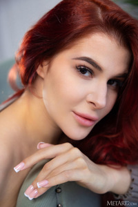 Pandora Red Amorous Redhead Kicks Her Long Legs In A Wide Split