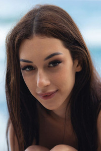 Shania Vega Latina Beauty Bares Her Lovely Breasts To The Gentle Ocean Breeze