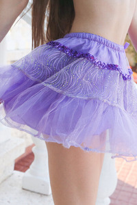 Leona Mia Skinny Brunette Getting Naked Outdoors