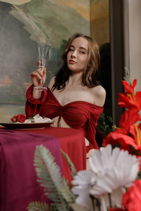 Polly Yangs Toys With Her Stiffening Nipples As She Masturbates