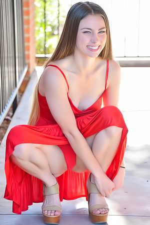 Tall Teen In Red