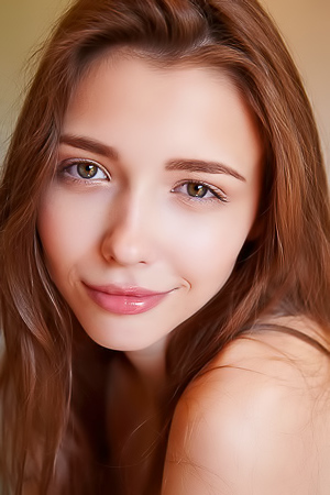 Mila Azul - Adorable ginger teen babe got impressive sexy boobs and butt