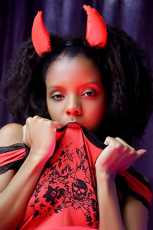 Sukki T Parts Her Silky Thighs To Flaunt The Wild Curls