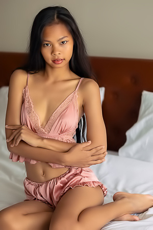 Po Perfectly Naked And Going Face Down On The Covers To Flaunt Her Flawless Booty