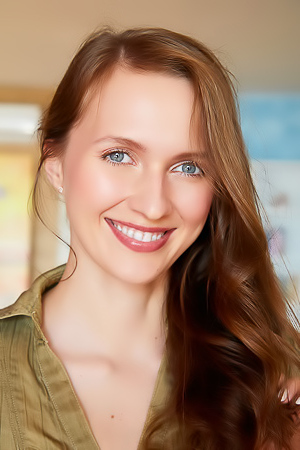 Stacy Cruz Her Long Brunette Hair Cascading Over Her Shoulders