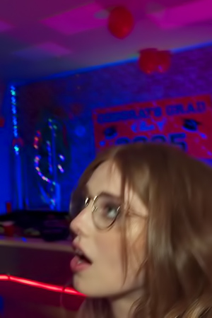 Feeling Lucy Foxxs Warm Breath While Sucking Her Cock Until Its Throbbing